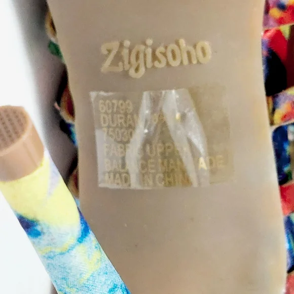 Zigi Soho Womens 8.5M Duran Rhinestone Cage Peep Toe Heels Multi-color NEW - Picture 7 of 10